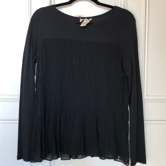 Sundance Tops - NWT Sundance chiffon layered black top M Sundance Tops - NWT Sundance chiffon layered black top M